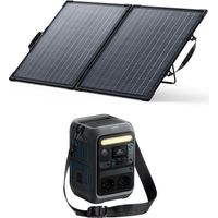 Kit Powerstation Anker SOLIX C300X AC mit Bifaziales Solarpanel 100 W (0% MwSt)