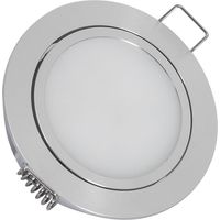 LED Downlight Einbaustrahler 3W 12V DC Möbel Ausschnitt Ø 67 mm Adressierbar 2700K Warmweiß
