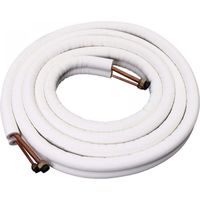 Tube cuivre 1/4 3/8 pour climatisation et réfrigération – Longueur 4 m – Multi-couche – Écrou inclus – Haute durabilité