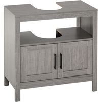 Under-sink furniture, under-sink cabinet, bathroom under-sink cabinet with 2 doors and shelf - 60 x 30 x 60 cm - gray