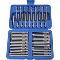 Jeu d'embouts de tournevis électrique 50 pièces, comprenant un Kit de tournevis Phillips, à fente, Torx et de forme spéciale