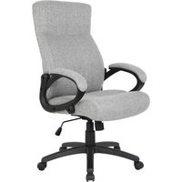 Chaise de bureau Paras Tissu Grise