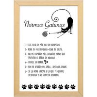 Quadro Bianco Gatti 35 x 25 cm 32 x 25 cm