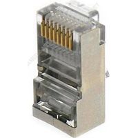 connecteurs - modular - 8 points / 8 contacts - cat5e - pour cable rigide - lot de 10 - gigamédia mj8epb8cr