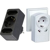 REVÜbergangsstecker 2-fach + 1 Safety contact schwarz brand REV