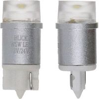 2 LAMPADINE A LED A CUNEO W5W, 12/24 VOLT 0,5 WATT BASE W2.1X9.5D