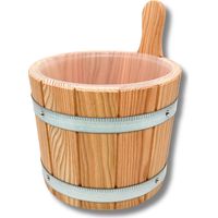 Sauna-Aufgusskübel /Saunaeimer aus Lärche 5 Liter inkl. Hygieneeinsatz