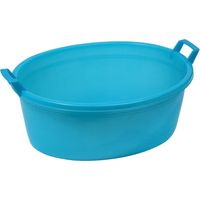 Bacinella oval in blauem Plastik - 18 LT.