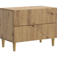 vidaXL Bedside Cabinet Artisan Oak 62 x 34.5 x 48 cm Engineered Wood