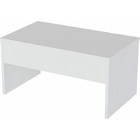 Table basse avec coffre de rangement en bois "Akilli" - 90 x 52 x 45 cm - Blanc