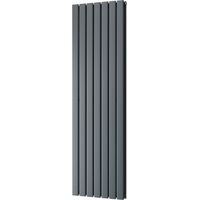 Typhoon - Anthracite Vertical Radiator H1600mm x W476mm Double Panel