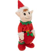 Weihnachtsautomat Wichtel mit Bewegung und Musik H38cm batteriebetrieben - Atmosphera créateur d'intérieur