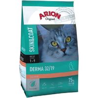 Original Arion Derma Skin & Coat 32/19 Essen fЩr Katzen, Sparpackung 2 x 7,5 kg