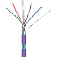 Kabel Ftp Cat6 Rigid Cu Lszh Eca Violett (305m) Wir9079