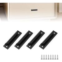 Set di 4 maniglie per porte scorrevoli, maniglia per porta esterna in alluminio, maniglia nera per porta scorrevole per patio, per porte da balcone, porta