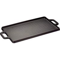 Baumalu 385224 - Bistecchiera in ghisa, Utilizzabile su entrambi i lati, Nero, 38 cm