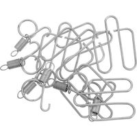 6 Sets Rabbit Cage Door Spring Hanger Hooks Animal Cage Hooks for Rabbit Hutch Accessory