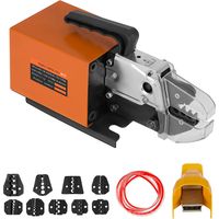 Mophorn Pneumatisches Crimpwerkzeug AM-10, Druckluft-Crimpzange für Kabelschuhe bis 16 mm², Crimpmaschine mit 10 Matrizensätzen für verschiedene Klemmen