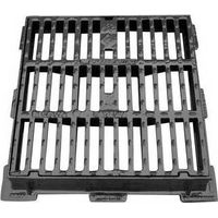 Avaloir plat en fonte D400 – Dimensions 50 x 50 cm – Siphon sphéroïdal EN-GJS-500-7 – Résistance à la rupture 400 KN – Dianflex