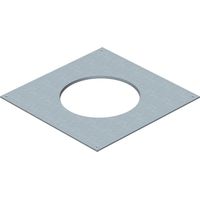 OBO Bettermann Montagedeckel 250-2/3 für R4 282x282x4 Stahl bandverzinkt, 7400471
