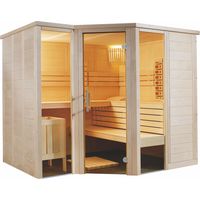 Sentiotec Arktis Infra+ Massivsauna Saunakabine Inkl. 2 Vollspektrumstrahler 234x206x204 cm