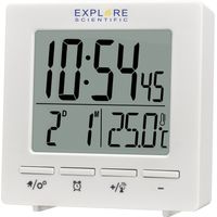 Explore Scientific RDC1005WHT réveille-matin Réveil numérique Blanc