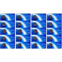 Lot de 20 Piles bouton plates lithium 3V type CR1632 compatibles BR1632/BR 1632/BR-1632/CR1632/CR 1632 - Juanio -