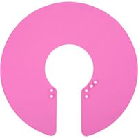 Collier de coiffure en silicone, protège-cou pour salon de coiffure-Pink