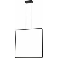 Lampada a sospensione moderna nera quadrata 61cm LED 30W