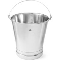 Seau gastronomique pour la cuisine en acier inoxydable avec anneau et échelle graduée 7L - Hendi 516676