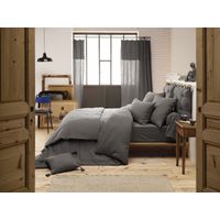 Housse de couette "Gaïa" toutes dimensions "Gaze de Coton" l'Effet Papillon - Gaia Granit - 200 x 210 cm - Gaia Granit -