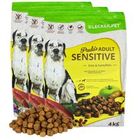 12 kg de friandise.Pet® Paula's Adult Sensitive Canard & Pomme de terre Nourriture sèche pour chiens Nourriture complète