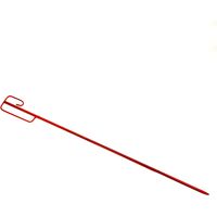 Absperrleinenhalter Laterneneisen mit UVV Sicherheitsbügel 1,23 m rot