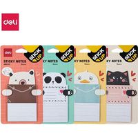 Selbstklebendes Notizbuch 76x101mm 15K Deli-Mix