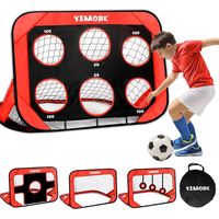 Cage de Foot Enfant Exterieur, Pliable But de Foot Enfant avec Sac Porté, 4 Modes Cage de Foot Pop-up 120 x 80 x 80 cm, pour Jardin, la Cour, Plage