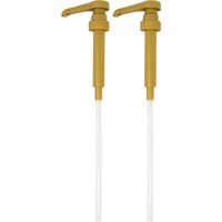 Gold Coffee Syrup Pump - Coffee Flavoured Syrup Pump for Syrup BottlesFits 25.4oz/750ml Bottles - 2 Pack