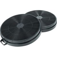 vhbw 2x Filtres à charbon actif compatible avec Whirlpool Continua 120, Continua 90, Cappa, Cappa Trivalcucin, Cielo hotte aspirante - 20,2 cm