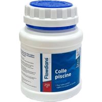 colle bleu 250 ml piscine pour PVC souple avec pinceau - Flowdians