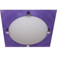 Taurus quadratische Deckenleuchte groß 2xe14 l.30xb.30xh.30xh.8cm aubergine/weiß