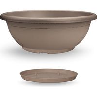 Naxos-Schale mit ineinandergreifender Untertasse Havana - 40 cm
