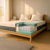 The White Stone Matelas 140x190 Ressorts et Mousse à Mémoire de Forme - Haut 25 cm - Hypoallergénique, Respirant, Déhoussable - Produit en Italie