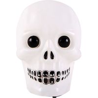 Halloween Skull Lights 4 Couleurs Clignotant Fantôme Squelette Lumières Alimenté Par Batterie Spooky Skull Light Lumières Décoratives Pour Halloween Party Bar, Multicolore