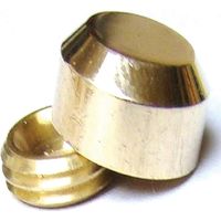 Cache vis plat - Décor : Poli - Diamètre : 12 mm - ITAR