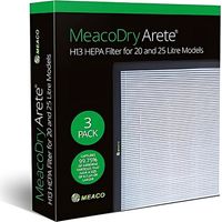 MeacoDry Arete Aktivkohlefilter , kompatibel mit 10L und 12L Luftentfeuchtern , 3er-Pack , beseitigt Gerüche und verbessert die Luftqualität.