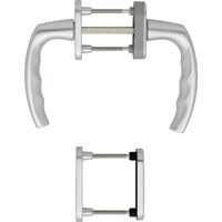 HOPPE® Fenstertürgriffgarnitur Atlanta 0530/66N/U26, Aluminium, 2266507
