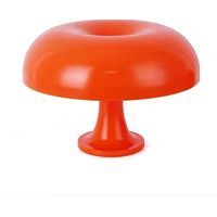 Kontarboor – Lampe à poser vintage LED champignon – Éclairage 3500K blanc chaud – Variateur d'intensité – Plastique facile à nettoyer