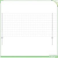 Kit de panneaux de clôture d'extérieur - FAF7291712453168 - Argent - Acier durable - 100 x 1000 cm