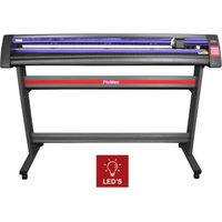 PixMax Taglierina per vinile 135 cm LED - Tracciatore, taglierina, creazione di magliette, adesivi, personalizzazione [Supporto e copertura protettiva INCLUSI)