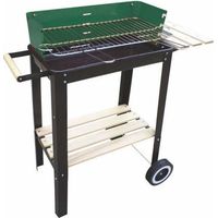 Barbecue Rectangulaire avec Base en Bois 50X26 h 68 Lapillo 08207
