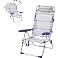 Pack 2 Sillas Playa Reclinables Plegables Reposacabeza